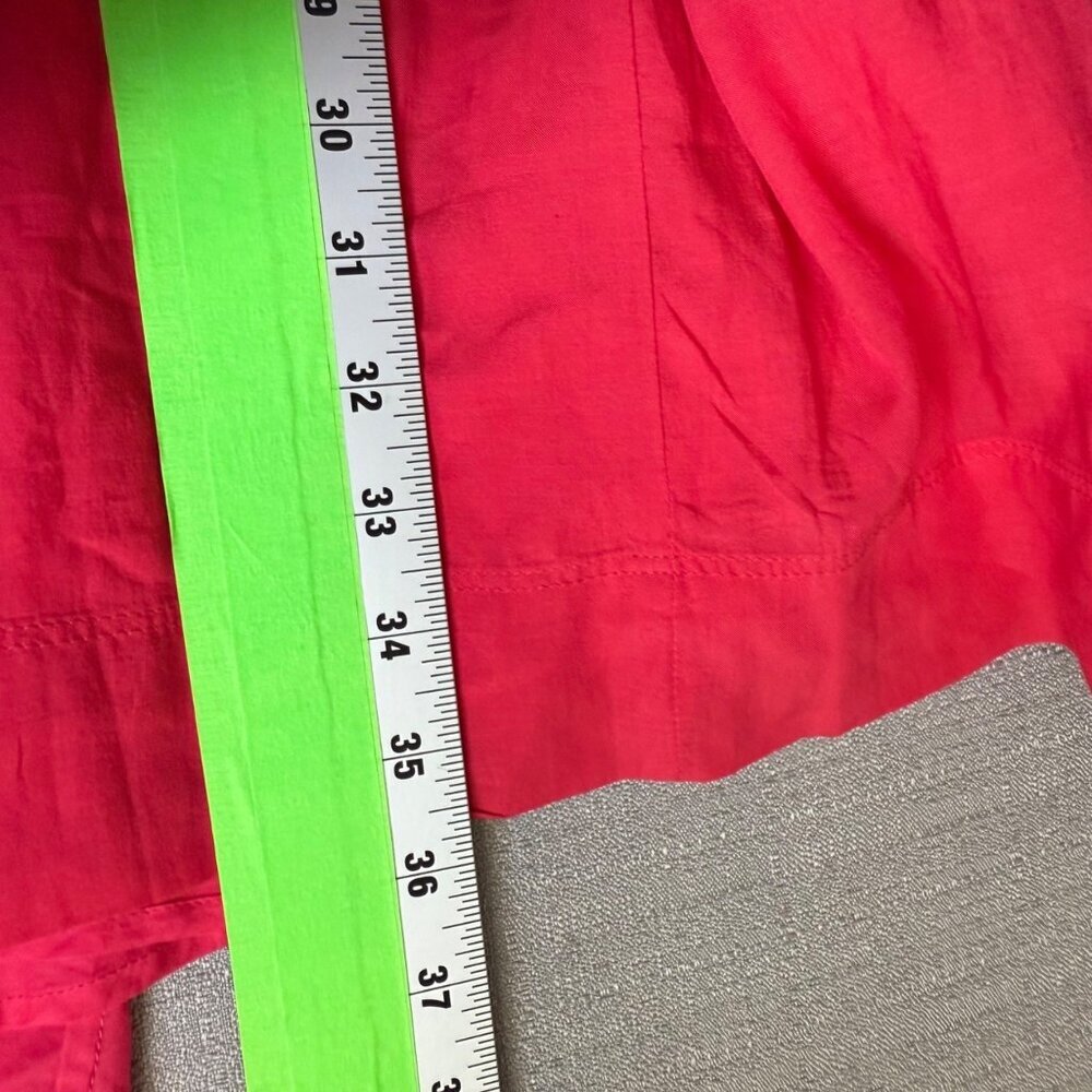 NWT Madewell Embroidered Donna Pleated Mini Dress Watermelon sz medium Pockets - Picture 12 of 16